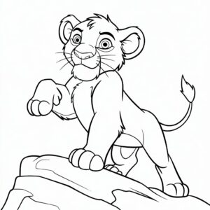 kleurplaten lion king