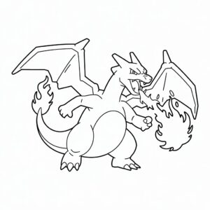 pokemon kleurplaat charizard vmax
