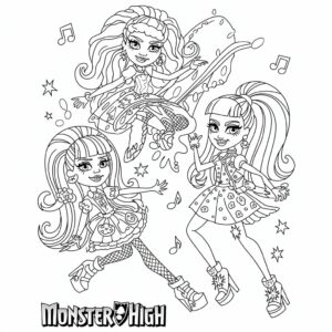 monster high boyama resmi