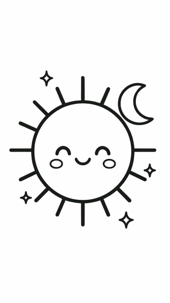 hoe teken je een zon