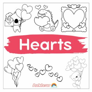 Värityssivut: sydämet
