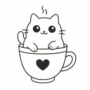 kleurplaat dieren schattig