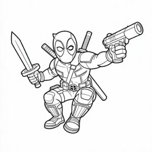 deadpool tekening