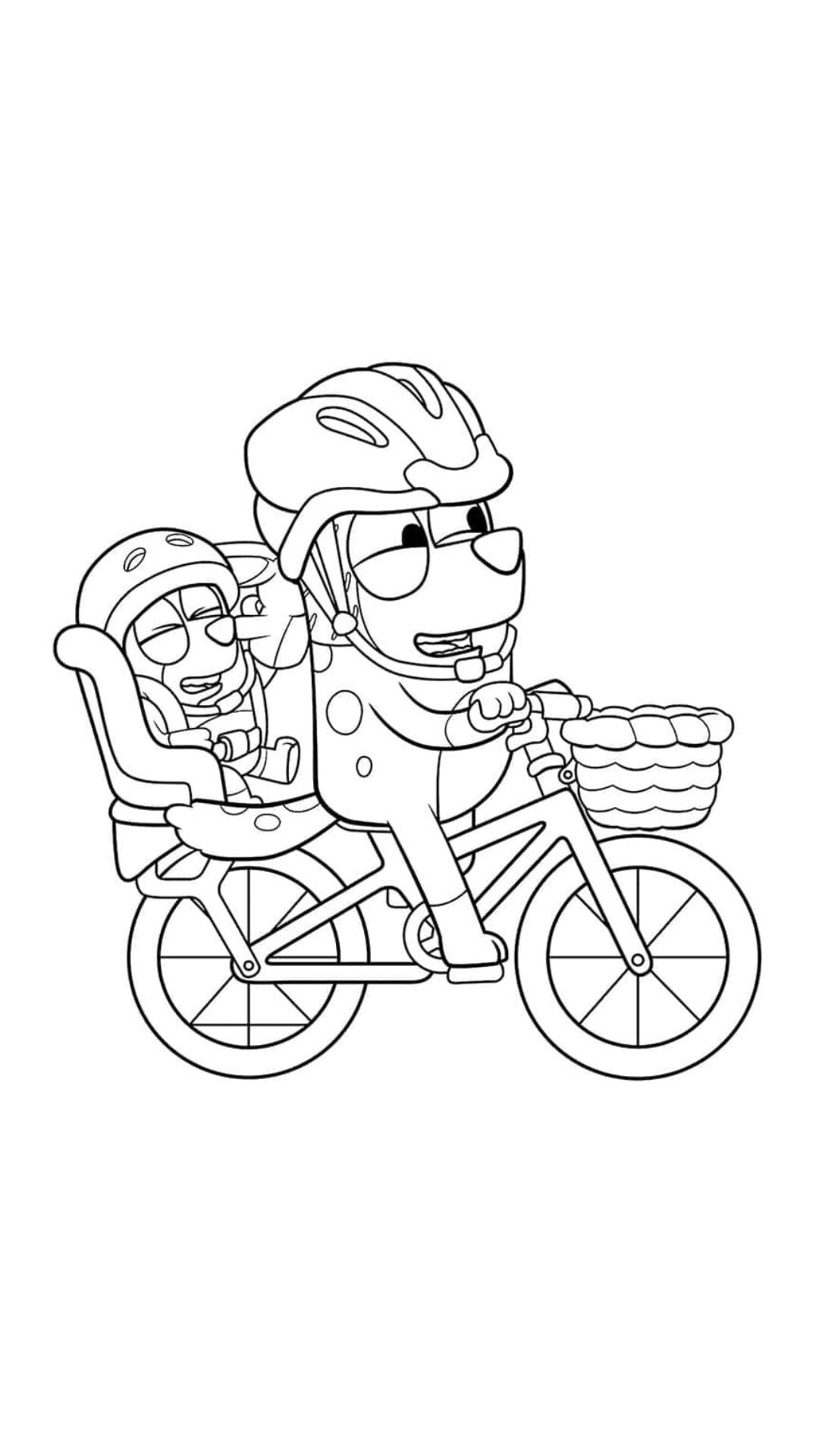 dessin coloriage bluey