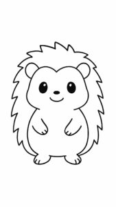 dessin herisson imprimer