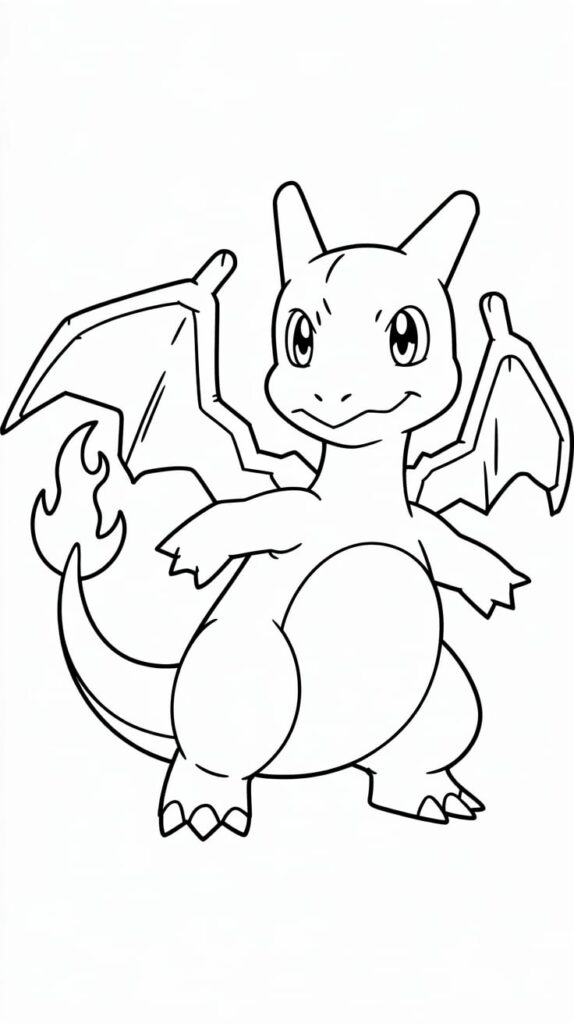 pokemon kleurplaten charizard