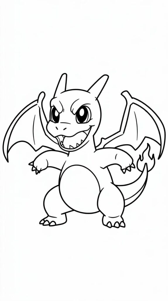 pokemon kleurplaat charizard x