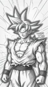 coloriage goku super saiyan