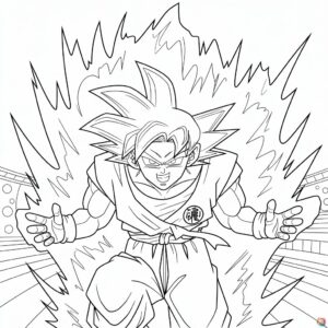 son goku ausmalbilder zum ausdrucken