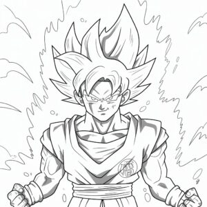 dragon ball son goku ausmalbilder