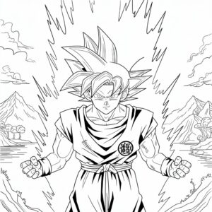 son goku super saiyajin blue ausmalbilder