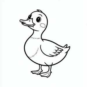 malvorlage ente einfach