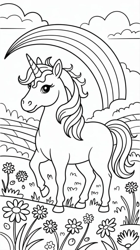 facile unicorno disegno