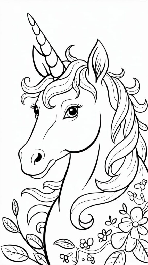 disegno di unicorno