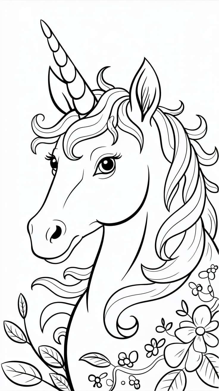 mermaid unicorn coloring sheet