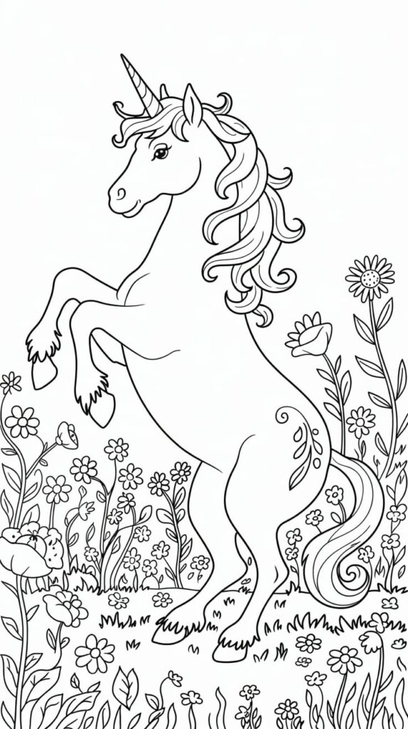 unicorno facile da disegnare