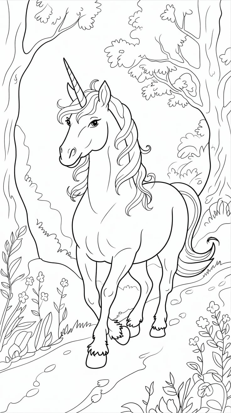 unicorn printable coloring sheets