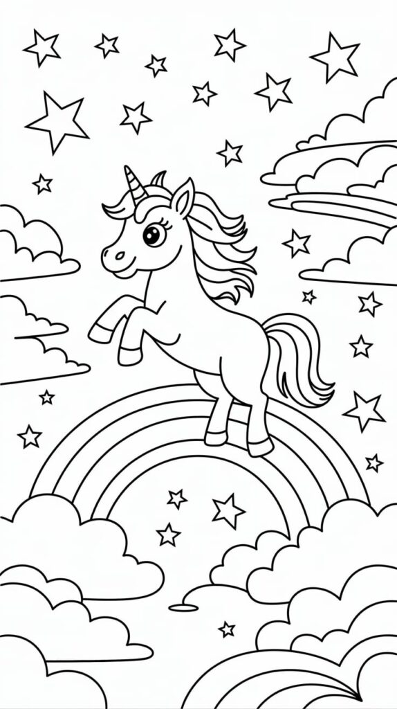 disegni degli unicorni