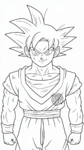 coloriage dragon ball z goku