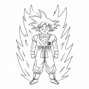 dragon ball ausmalbilder son goku