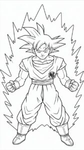 coloriage dragon ball super goku ultra instinct maitrisé