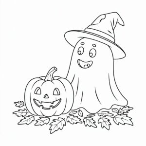 halloween spook tekening