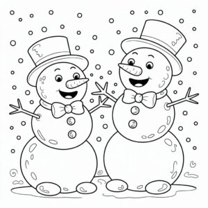 disegni pupazzo di neve