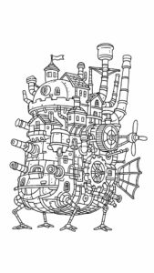 kleurplaat disney kasteel