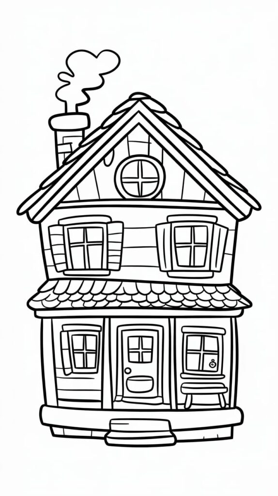 huis tekening simpel