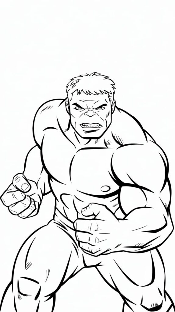 hulk coloriage a imprimer