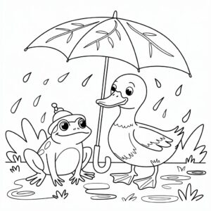 ausmalbild ente mandala