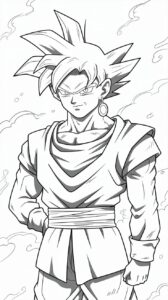 coloriage black goku