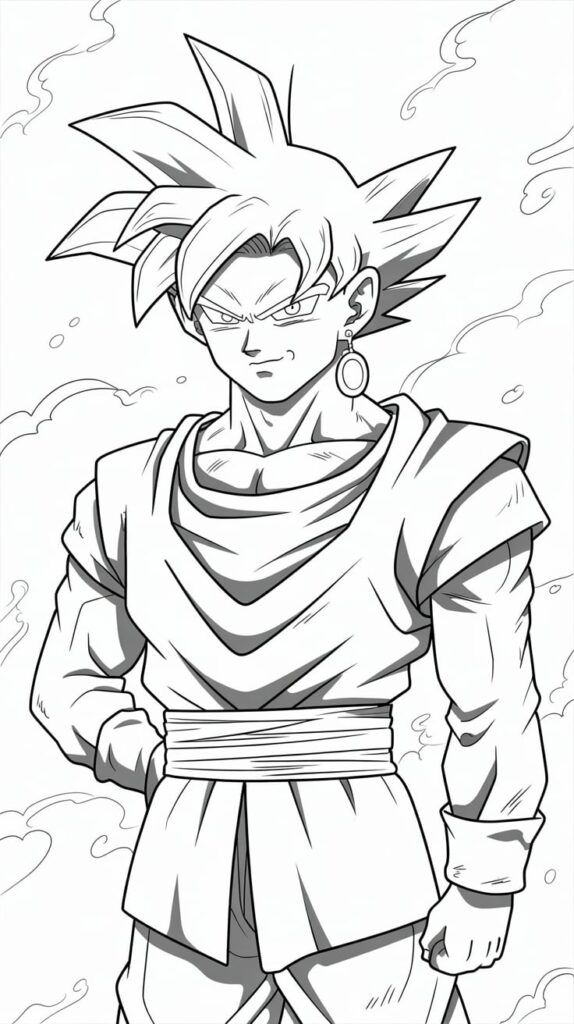 son goku super saiyajin blue ausmalbilder