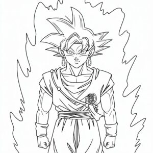 dragon ball black goku ausmalbilder