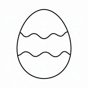 easter eggs coloring page