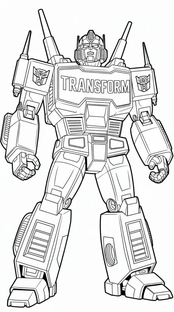 megatron transformers da colorare