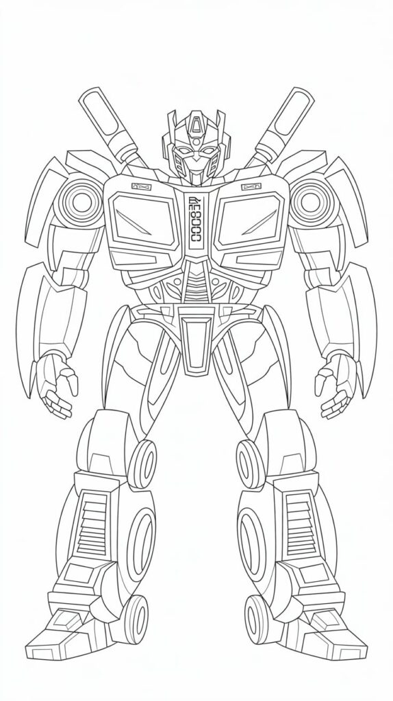 autobot transformers da colorare