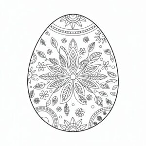 easter egg coloring pages printable