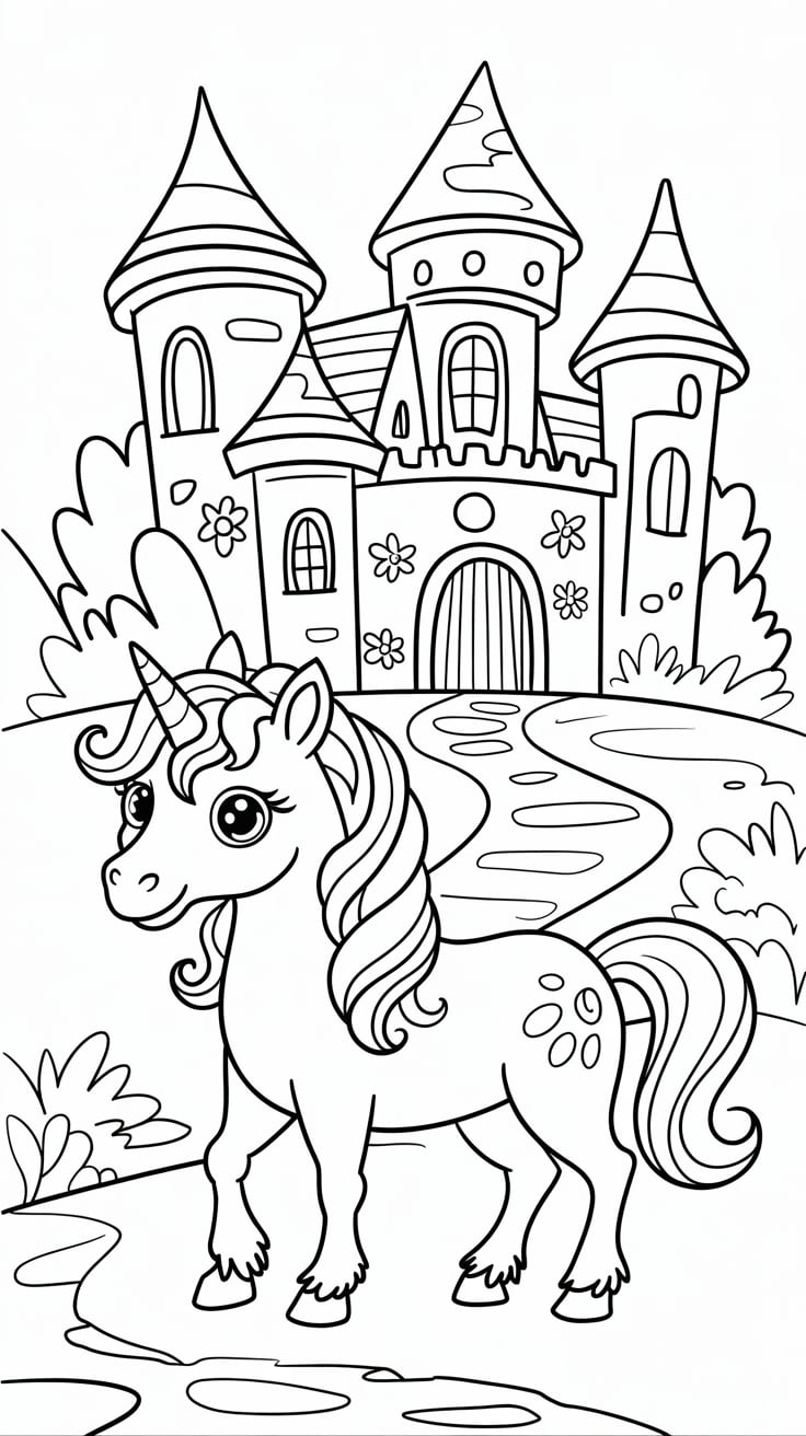 coloring sheets unicorns