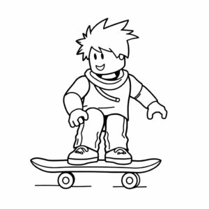 coloriage roblox à imprimer