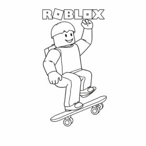 coloriage roblox bakon