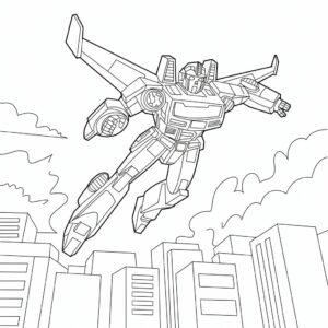 kleurplaat transformers optimus prime