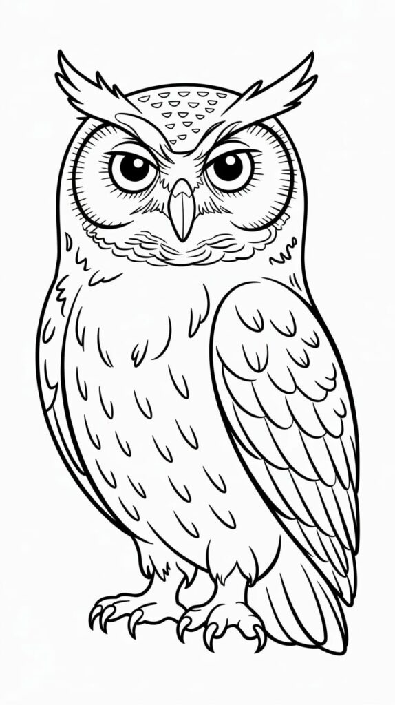 hibou image dessin