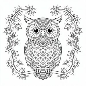 dessin un hibou