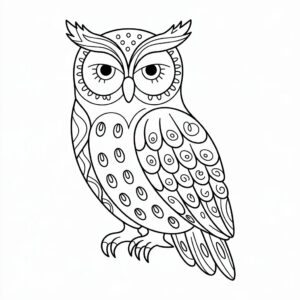 dessin de hibou
