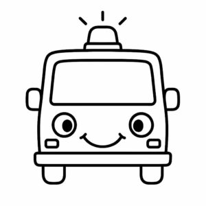 ambulans boyama sayfası