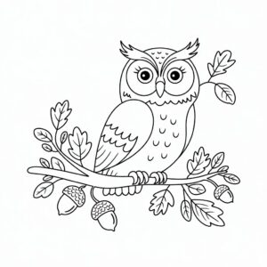 hibou dessin facile
