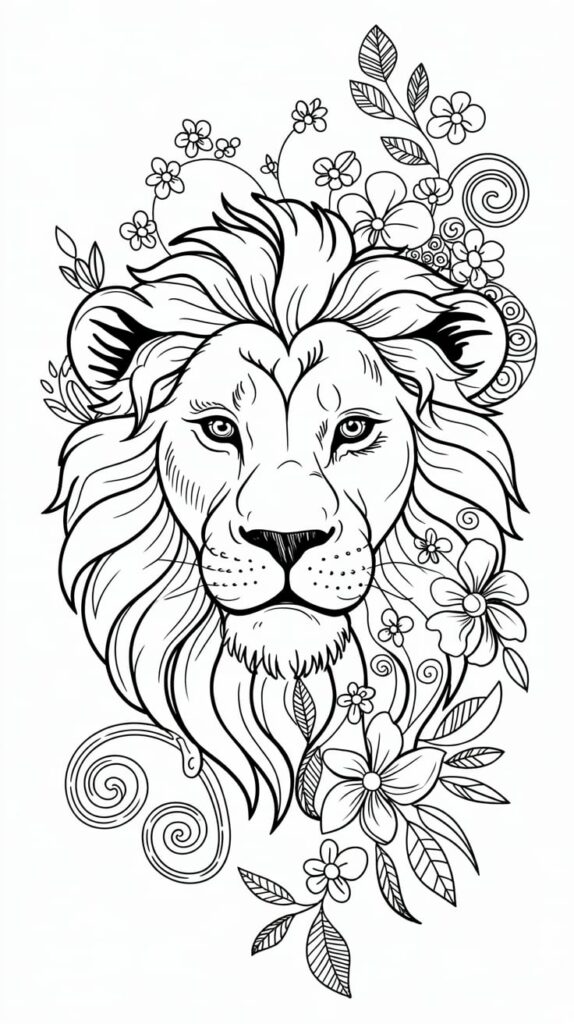 ausmalbild für erwachsene tiere