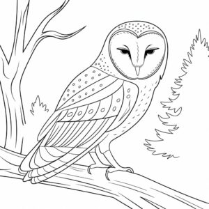 hibou dessin couleur