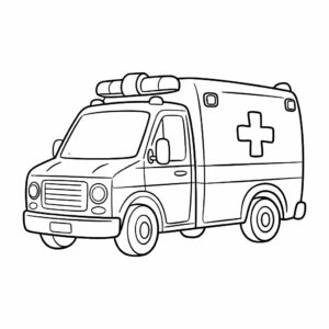 ambulans boyama resmi